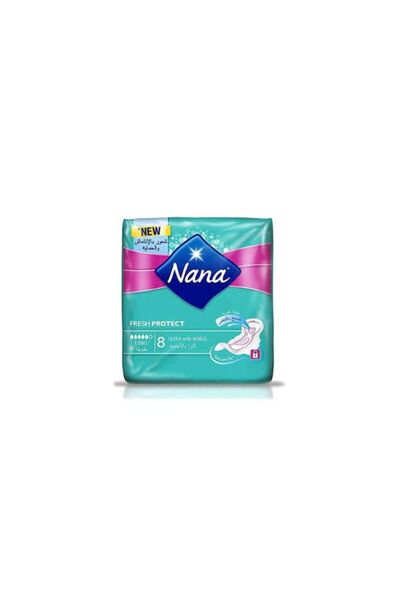Nana فوط صحية ألترا سوبر وينجز 8 قطع