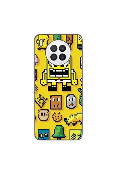 OEM Husa compatibila cu Huawei Nova 8i Silicon Gel Tpu Model Pixel Art Spongebob