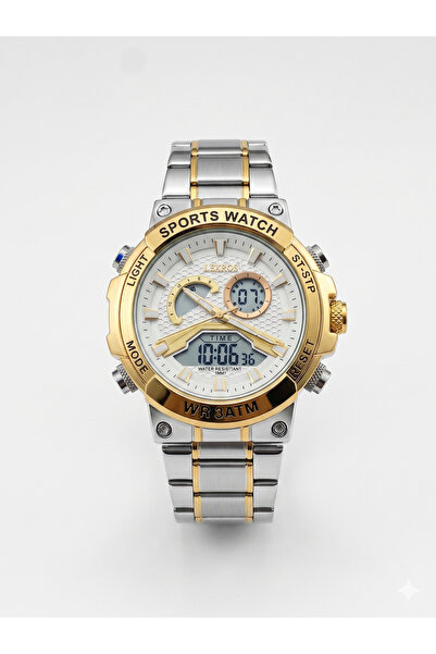 LEXROO LEXROS WR 3 ATM/SPORTS WATCH LX-3051 G WHITE DIAL - MEN'S QUARTZ
