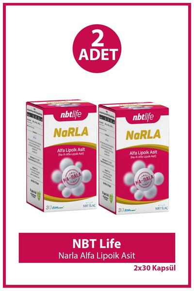 Nbt İlaç Nbt Life Narla Alfa Lipoik Asit 30 Kapsül 2 Adet