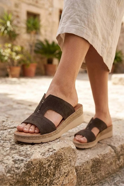 SHOUGO Γνήσιο δέρμα Nubuck, ειδικό σχέδιο για τακούνια, καθημερινές άνετες γυ...
