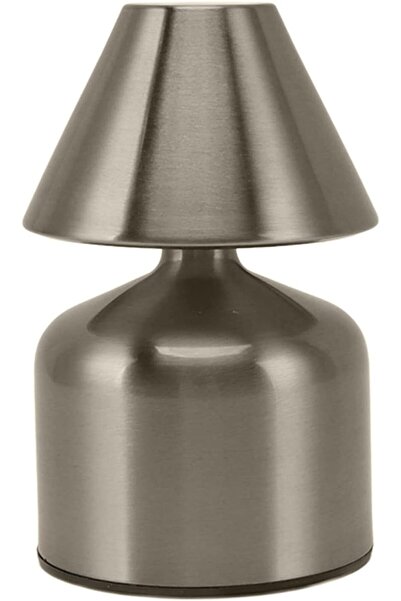 Taimi Cone Shape Touch LED Table Rechargeable Lamp - Metal, Silver, 3 Colors