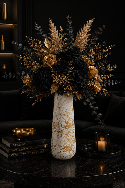 betonmall Handmade Cylinder Vase |   Decorative Dried Flower & Artificial Flo...
