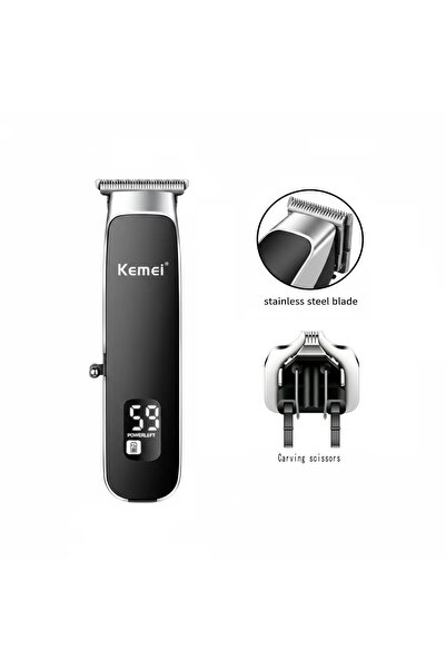 Kemei Km-1893 Men Electric Hair Clipper 2 In 1 Grooming Kit 600 mAh USB Rechargeable Male Hair Cutter Machine Set Factory Wholesale