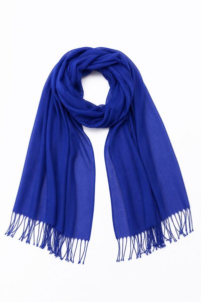 Makro Optik Women's Multi-Use 4 Season Tasseled Viscose Jamawar Pashmina Shawl 180X70