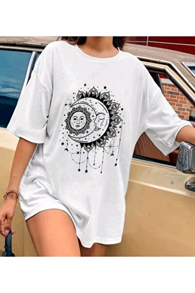 bellanova Unisex Oversize Printed T-Shirt Streetwear Comfortable Fit Daily Pr...