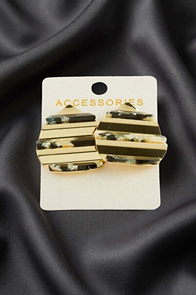 Generic Brand Striped Zr Model Earrings