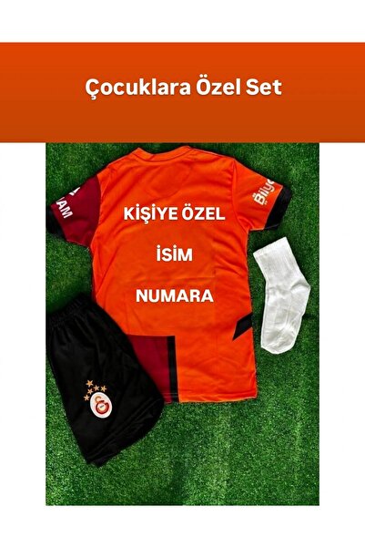 Marka Extra KİŞİYE ÖZEL İSİMLİ 'Gâlâtâ.sârây 24-25 Sezonu 5 Yıldızlı Çocuk Fo...
