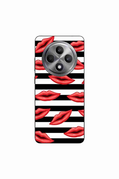 OEM Husa compatibila cu Oppo Reno12 FS Silicon Gel Tpu Model Striped Kisses