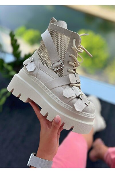 Tress Fashion Women's Summer Boots Beige Nostalgia Sum B2