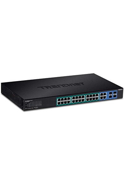 TRENDnet Switch 28 Port Gbit Managed PoE+ 370W WebSmart 19"