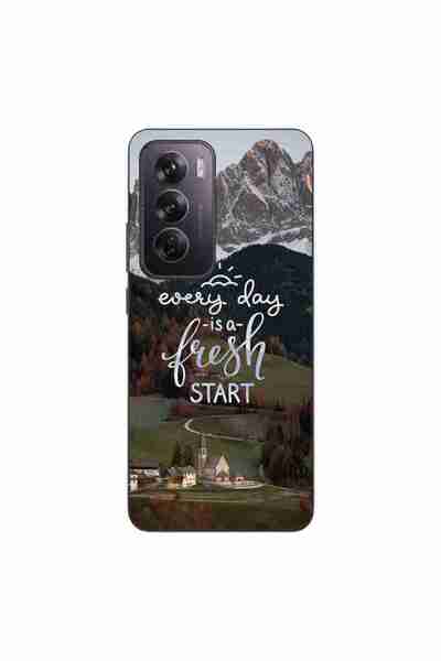 OEM Husa compatibila cu Oppo Reno12 Pro Silicon Gel Tpu Model Mesaj Fresh Start