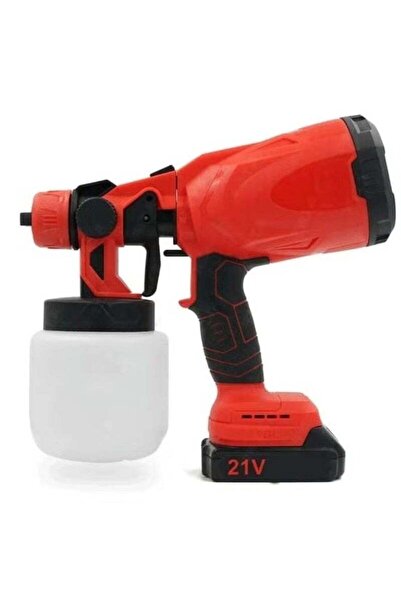 TERRION Cordless Electric Spray Gun with Extra Battery, Lightweight Paint Spr...