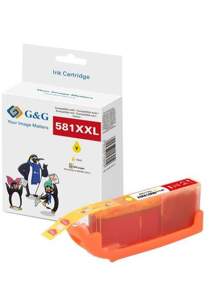 G&G XXL-Druckerpatrone kompatibel mit Canon CLI-581Y XXL