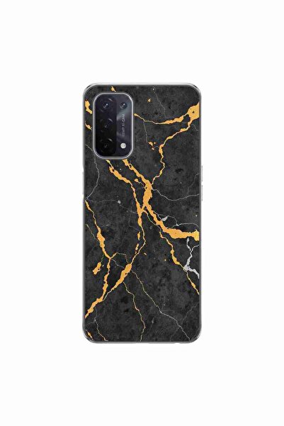 OEM Husa compatibila cu Oppo A54 5G, A74 5G Silicon Gel Tpu Model Noir Gold M...
