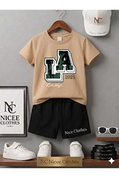 NC Nicee Clothes LETNJA DEČJA MAJICA I KRATKE HLAČE UNISEKS (KES CHINIO PRINT)