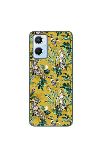 OEM Husa compatibila cu Oppo A96 4G Silicon Gel Tpu Model Yellow Jungle Pattern
