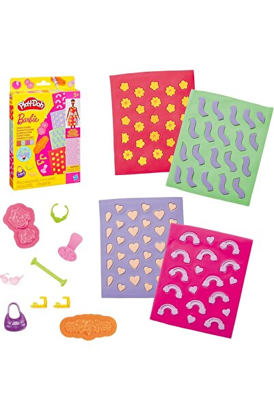 Generic Play-Doh Barbie Clay Play Set with Flowers and Plants Pattern