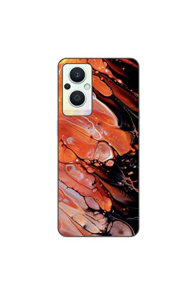 OEM Husa compatibila cu Oppo Reno7 Lite Silicon Gel Tpu Model Abstract Lava Flow