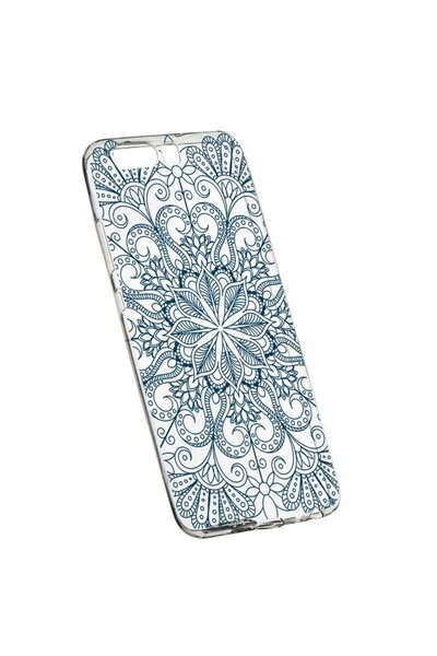 bestcase Husa Silicon, Transparent, Slim, Non Figurative 96, Huawei Y6 2018