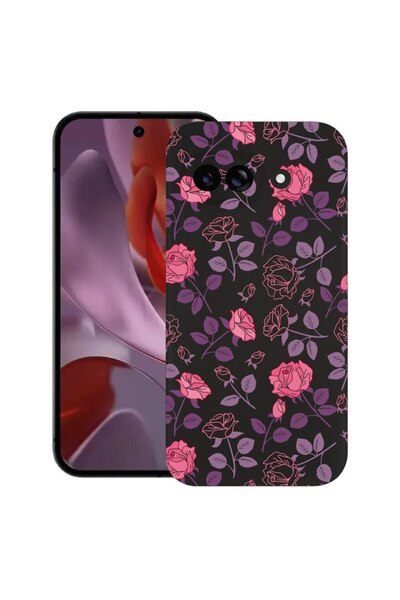 bestcase Калъф за Google Pixel 9a, Розов, Тънък силиконов 0.8ММ, Удароустойчи...