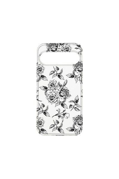 bestcase ¬Æ Husa Clear Silicon 2MM, Compatibila Cu Google Pixel 9, Black Rose...