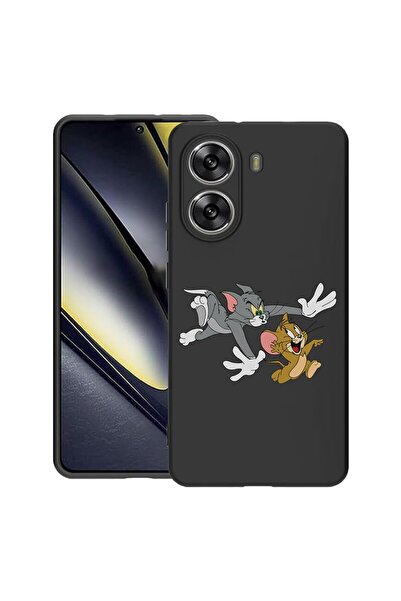 bestcase Калъф за Poco X7 Pro 5G, Том и Джери, Тънък силиконов 0.8ММ, Противо...