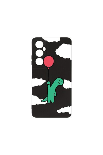 bestcase ¬Æ Husa Slim SIlicon 0.8MM, Compatibila Cu Realme C65, Dino Balloon,...