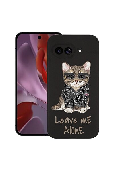bestcase Калъф за Google Pixel 9a, Дизайн  "Котка Оставете ме на мира ", Тънъ...