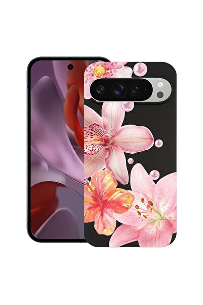 bestcase Ултра тънък TPU калъф, съвместим с Google Pixel 10 / 10 Pro, Флорале...