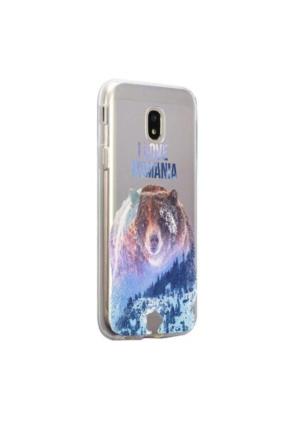 bestcase Husa Silicon, Transparent, Slim, I Love Romania, Huawei Honor 5X / GR5