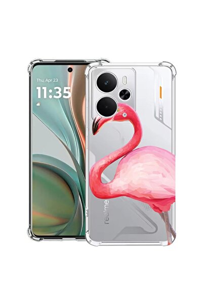 bestcase Θήκη Αντικραδασμική Συμβατή με Poco M7 Pro 5G, με Σχέδιο Ροζ Φλαμίνγ...