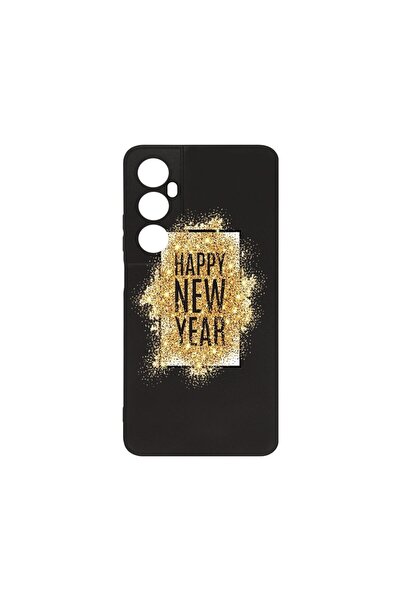 bestcase ¬Æ Husa Slim SIlicon 0.8MM, Compatibila Cu Realme C65, Happy New Yea...