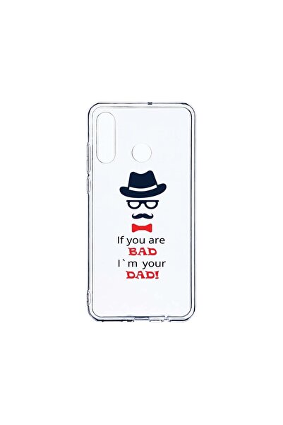bestcase Διαφανής Θήκη Σιλικόνης 2MM, Συμβατή με Huawei P30 Lite, Bad Dad, Αν...