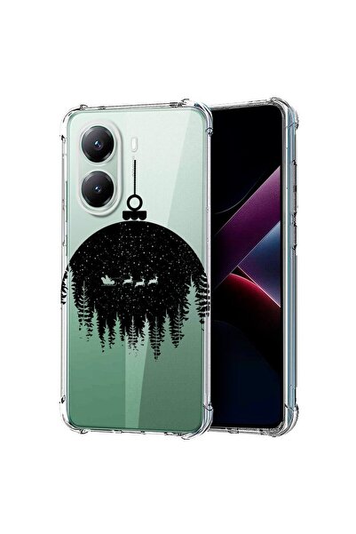 bestcase Съвместим калъф за Poco X7 Pro 5G, Удароустойчив 1.5ММ, Коледна топк...