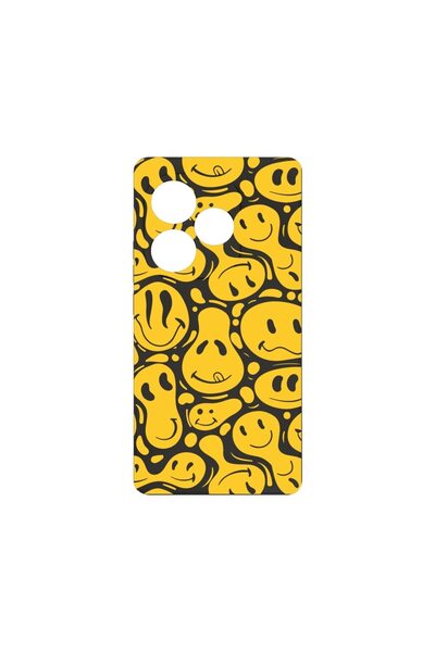 bestcase Husă Premium din Silicon, Compatibilă cu Realme GT 6, Acid Smiley, S...