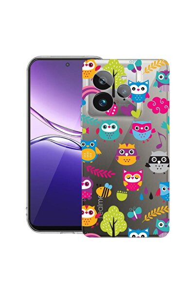 bestcase ¬Æ Husa pentru Realme GT 7 Pro cu Design Owl, Clear Slim Silicon, An...