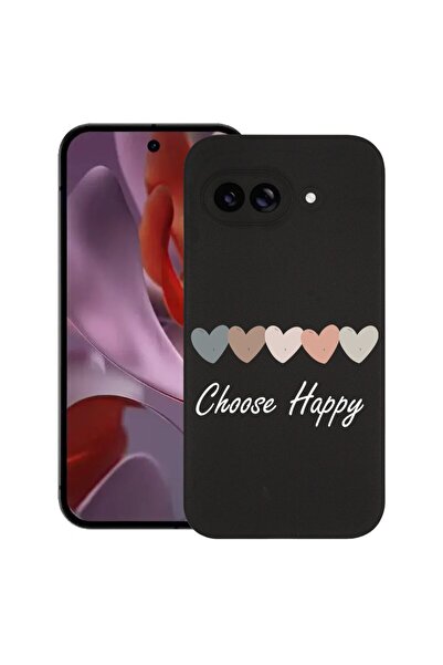 bestcase Тънък силиконов калъф за Google Pixel 9a, Изберете Happy, 1926335 B ...