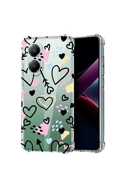 bestcase Θήκη συμβατή με Poco X7 Pro 5G, Αντικραδασμική 1.5MM, Σύμβολα αγάπης...