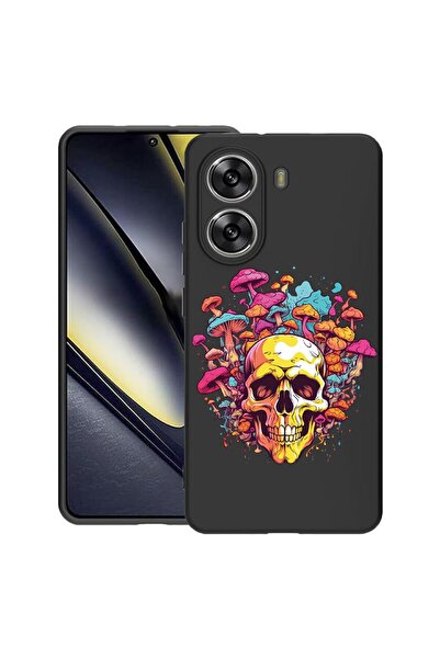 bestcase Husă pentru Poco X7 Pro 5G, Culori de vis - Craniu și ciuperci, Sili...