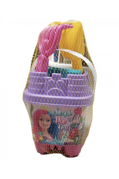 DEDE Barbie Small Castle Beach Playset with 6 Accessories Purple / Pink