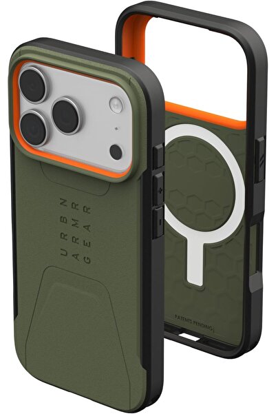 Urban Armor Gear غطاء حماية UAG Civilian MagSafe لهاتف آيفون 17 برو [تم اختبا...