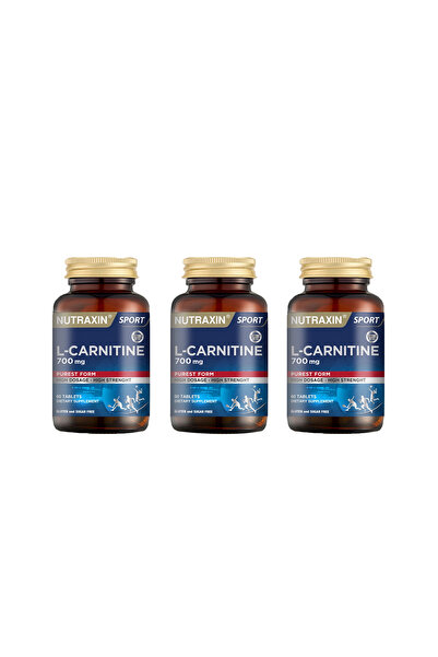 Nutraxin L-Carnitine İçeren Enerji ve Aktif Yaşam Destekleyici Takviye 60 tab...