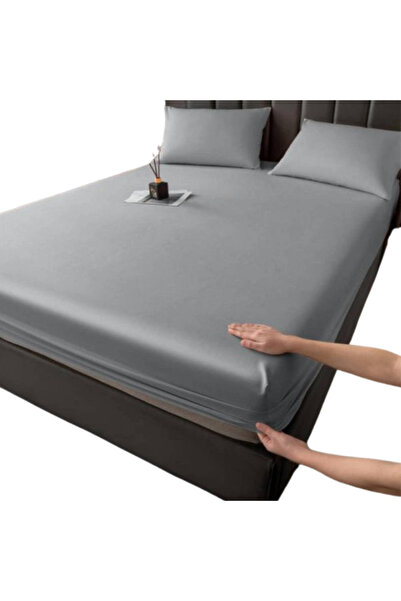 TodayShop Set husă de saltea impermeabilă 140x200x25cm cu elastic + 2 fețe de...