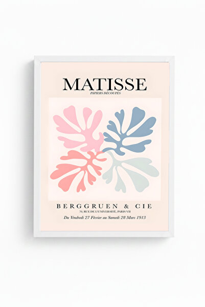 huhuli Tablou Henri Matisse cu ramă din lemn alb Huhu290