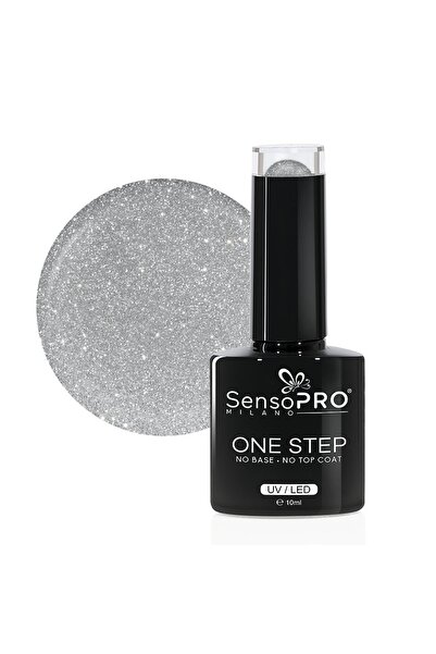 SensoPRO Milano Ημιμόνιμο Βερνίκι Νυχιών One Step 10ml Ασημί χρώμα - 026 Spar...