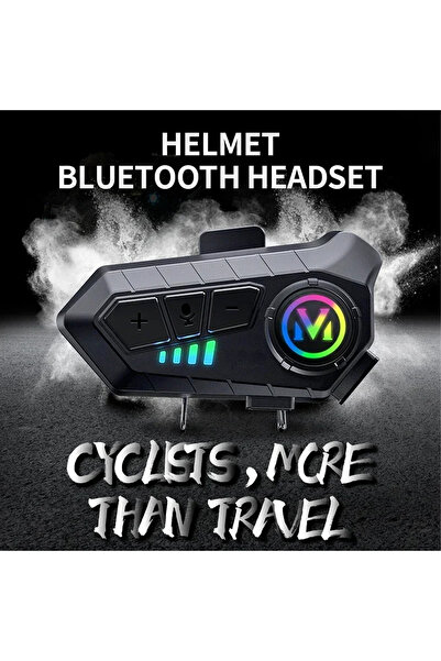 Happy Owl Motosiklet Bluetooth Kulaklık Suya Dayanıklı, Uzun Pil Ömrü Kablosuz Kask Kulaklık Kask Bluetooth Kulaklık