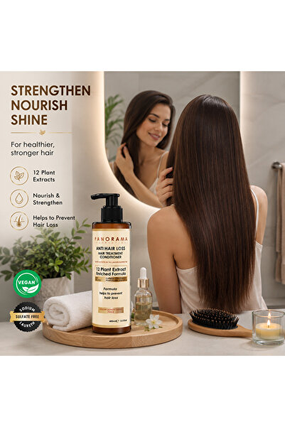 PANORAMA PROFESSIONAL – بلسم علاج تساقط الشعر | Anti Hair Loss Hair Treatment Conditioner – 400 ml