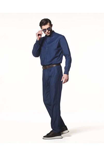 Yumuşak Dokulu Hafif Denim Pantolon