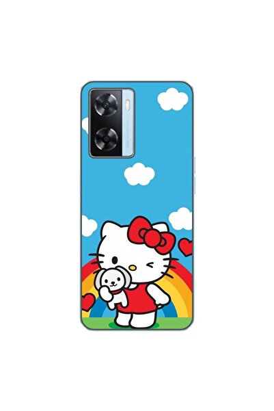 OEM Husa compatibila cu Oppo A57s Silicon Gel Tpu Model Hello Kitty Rainbow